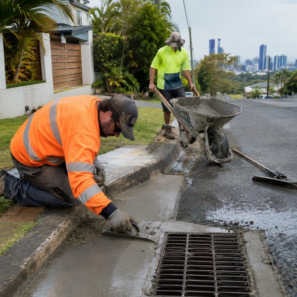Permeable Paving - Checking the Site and Cutting Out the Base in Brisbane